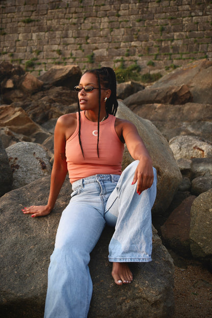 Coral Salty Top